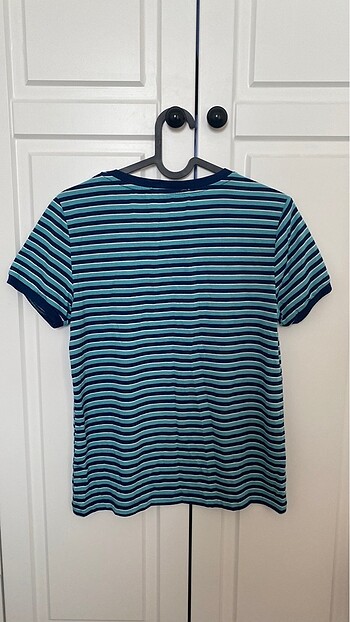 m Beden Koton Çizgili Tshirt