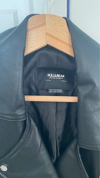 Pull and Bear Pull & Bear Suni Deri Biker Ceket