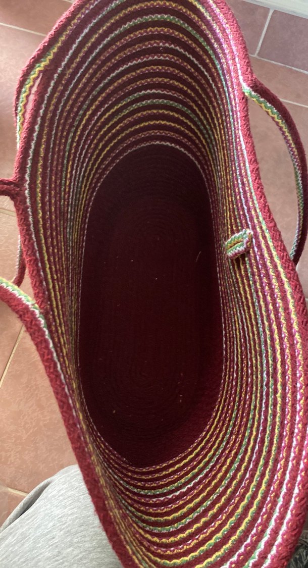 Bordo Örgü Bohem Plaj Çantası - Görsel 4