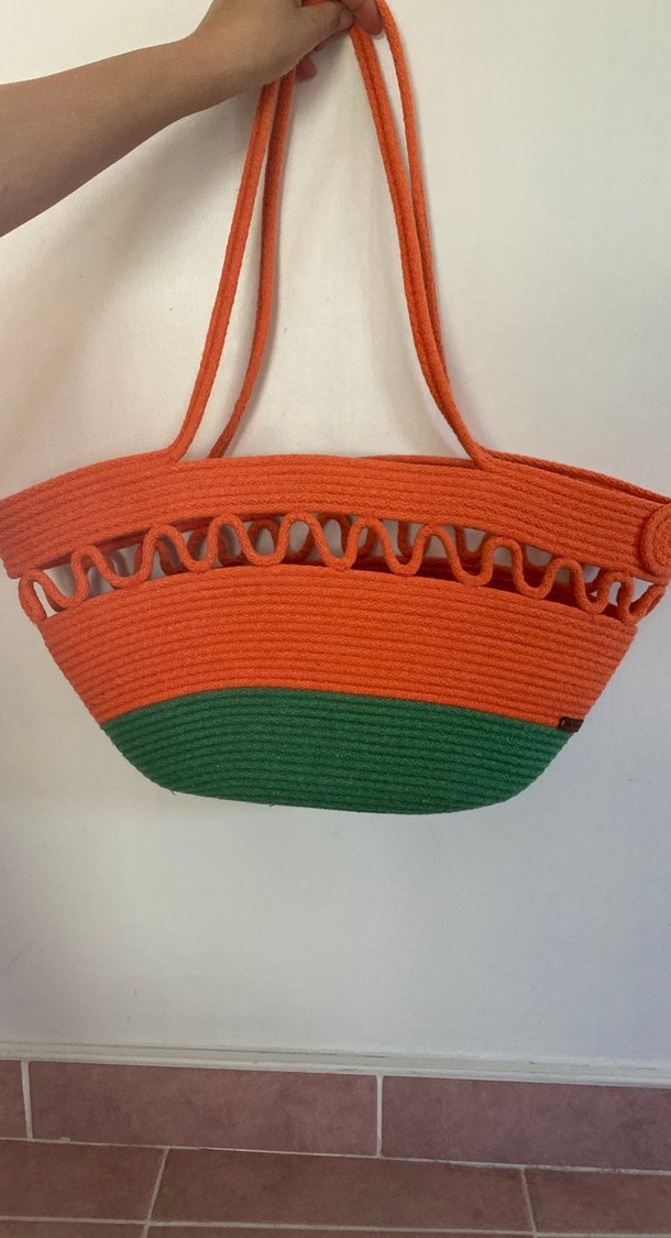 Renkli Nakışlı Bohem Plaj Çantası - Görsel 2