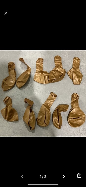 Gold balon 10 adet
