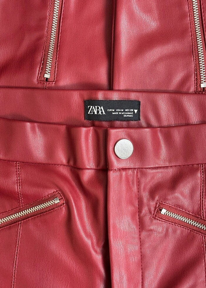 Zara Deri Pantolon - Görsel 5