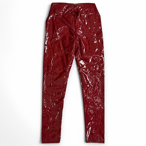 Yüksek Bel Rugan Tayt - Görsel 2