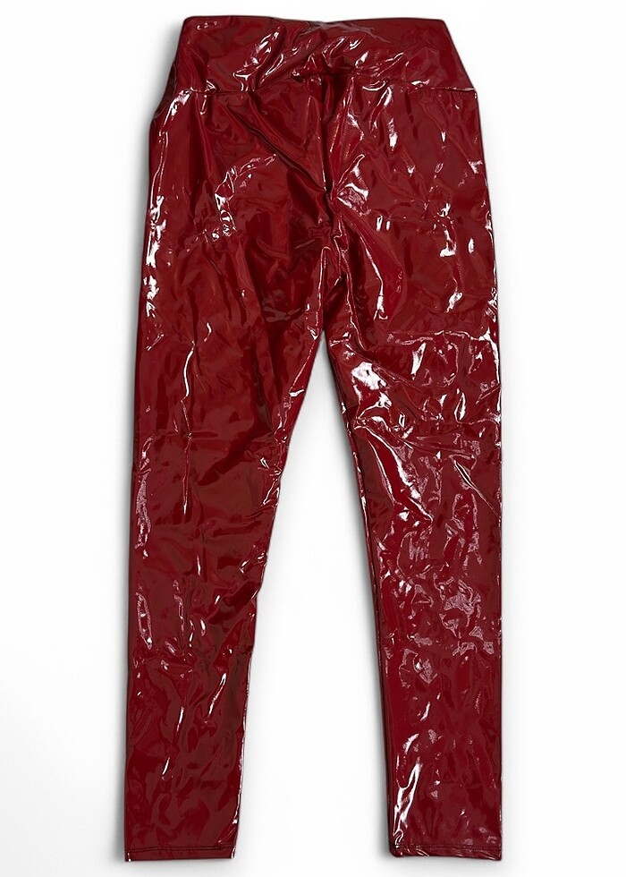 Yüksek Bel Rugan Tayt - Görsel 2