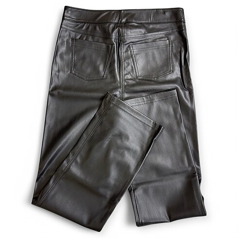 Vitrin Siyah Deri Pantolon - Görsel 5