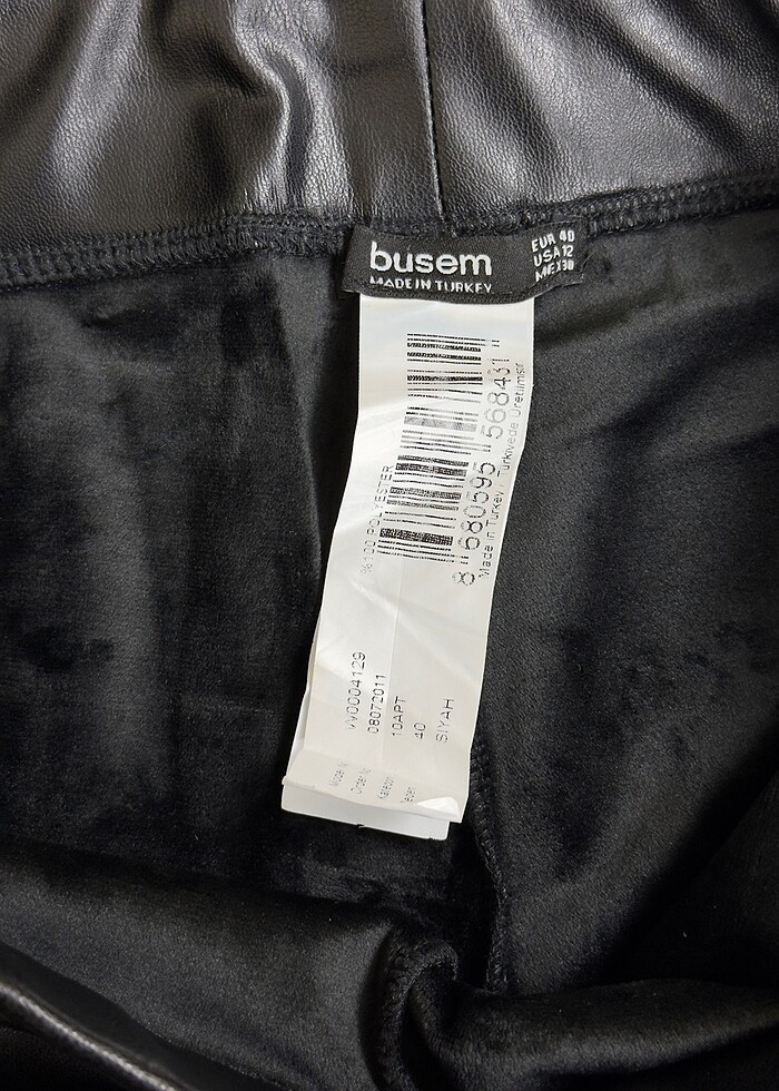 Busem Likralı Suni Deri Tayt - Görsel 3