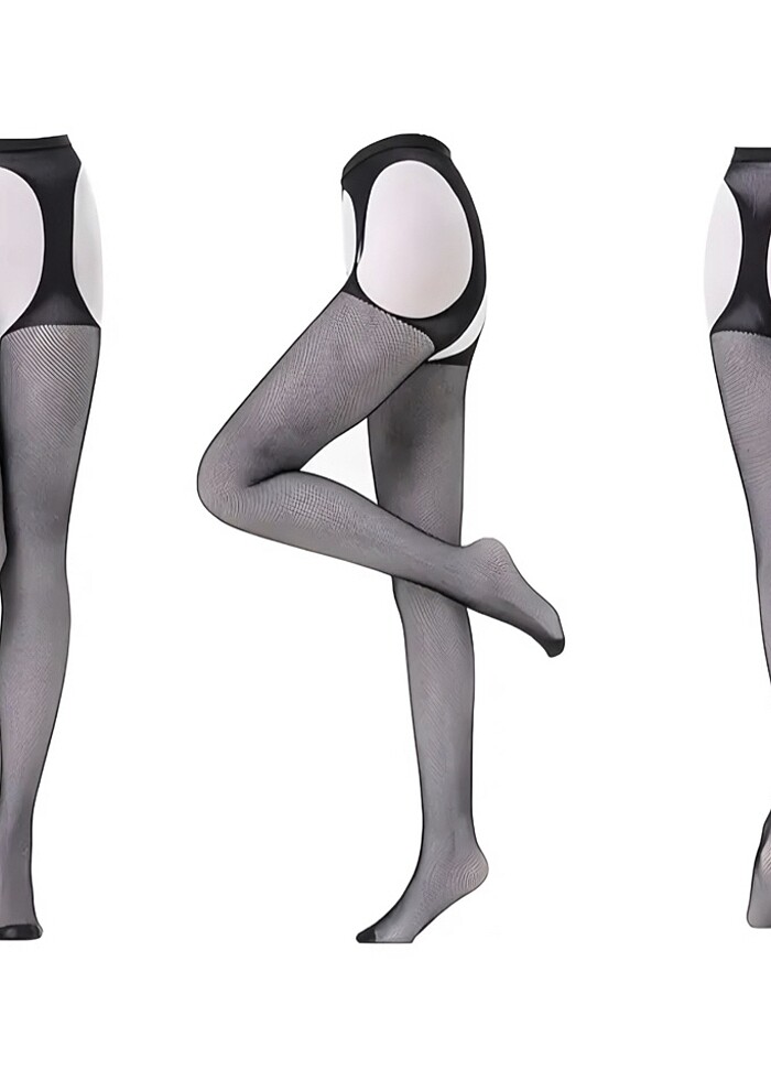 4'lü Set Sexy Jartiyer Vücut Çorabı - Görsel 5