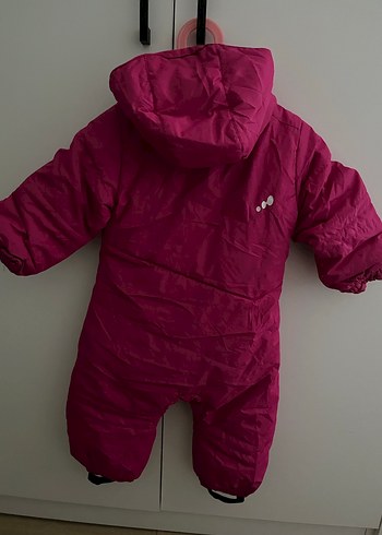 Kız Bebek pembe Fermuarlı Tulumu - Görsel 2