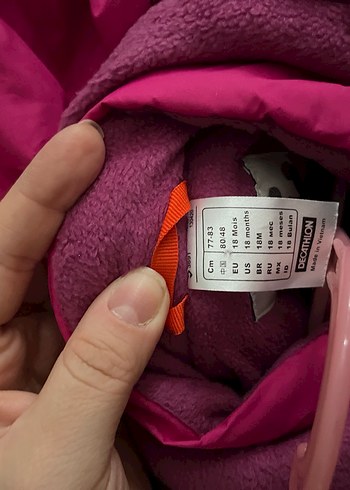 Kız Bebek pembe Fermuarlı Tulumu - Görsel 3