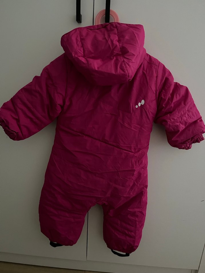 Kız Bebek pembe Fermuarlı Tulumu - Görsel 2