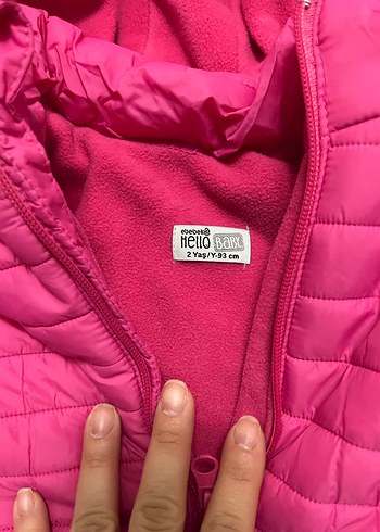 Parlak Pembe Kız Çocuk Mont - Görsel 2