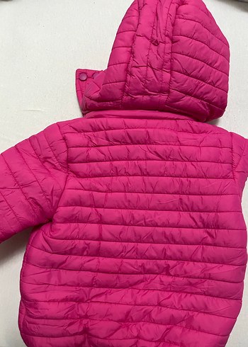 Parlak Pembe Kız Çocuk Mont - Görsel 3