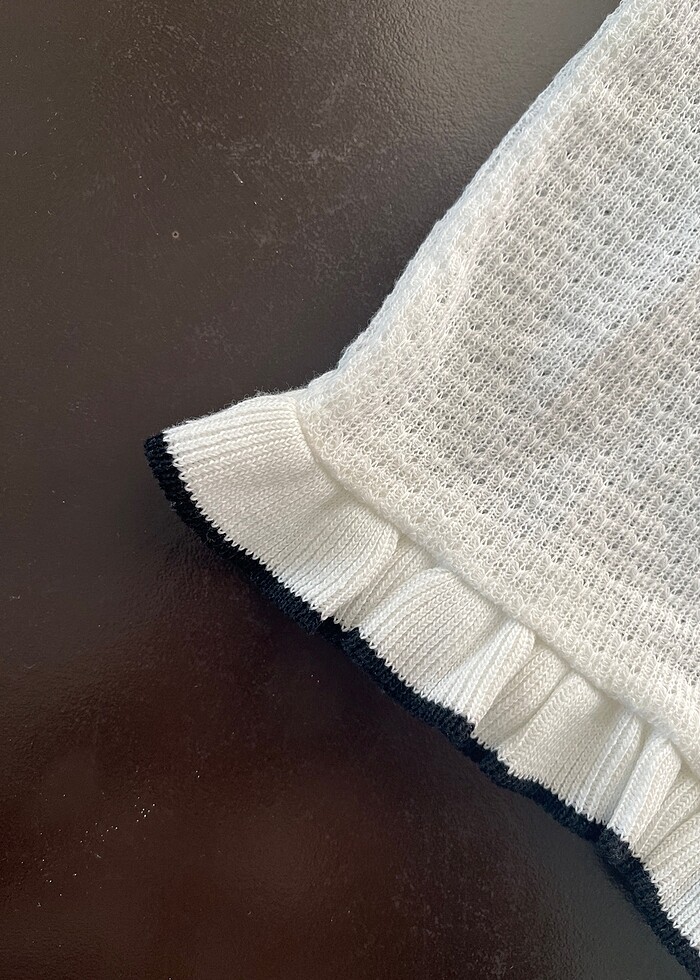 Kolları fırfırlı yazlık penye - Görsel 2