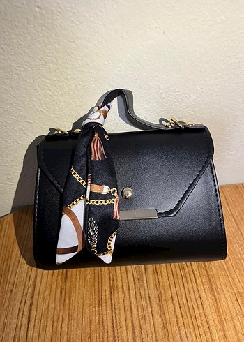 Küçük Boy Fularlı El Çantası - Görsel 2