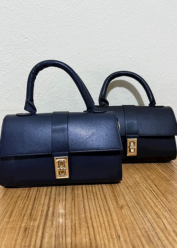 Küçük Boy Kilitli Siyah El-Omuz Çantası - Görsel 2