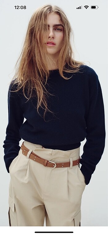 Zara Zara Kemerli paperbag pantolon s beden