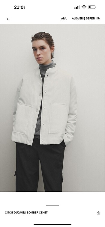 Massimo dutti bomber ceket s beden - Görsel 6