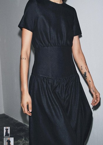 Zara denim elbise - Görsel 2