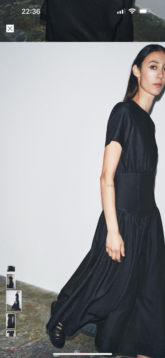 Zara denim elbise - Görsel 3