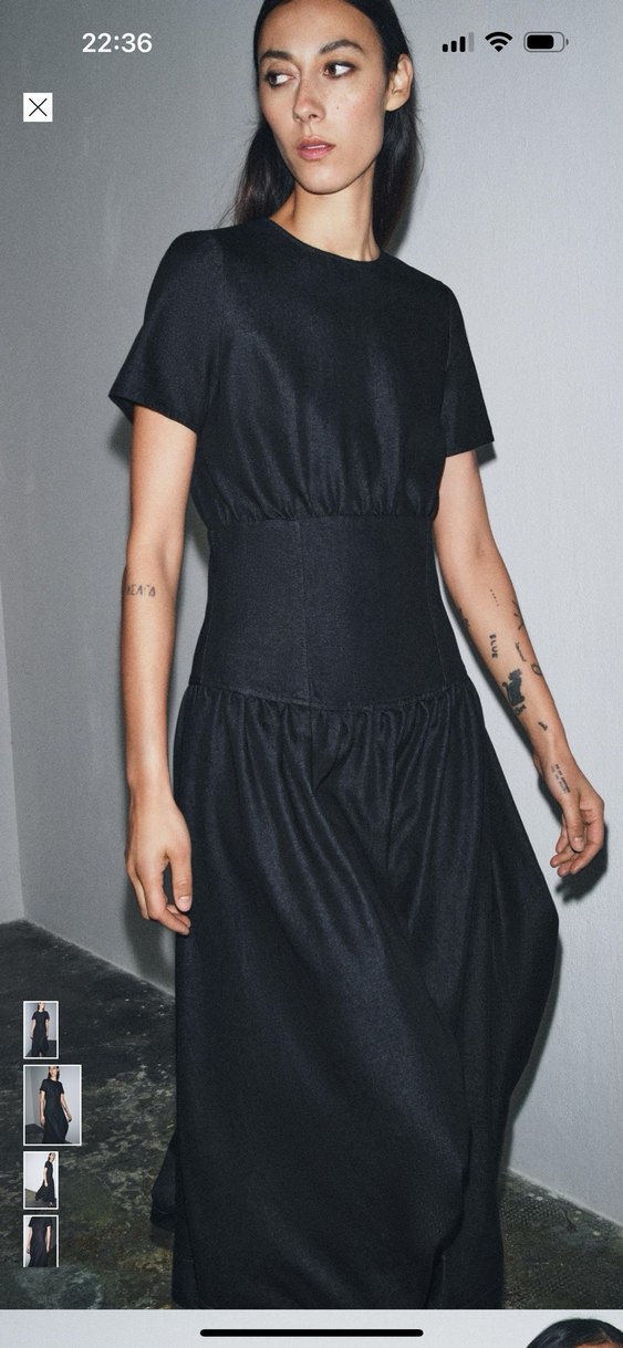 Zara denim elbise - Görsel 2