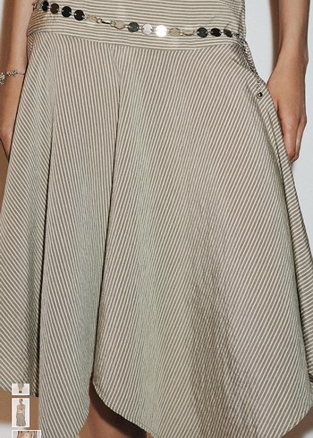 Zara Midi Salaş Etek - Görsel 3