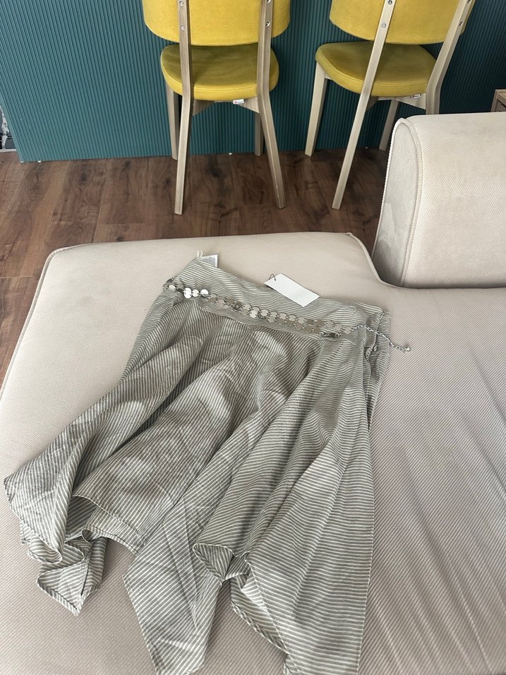 Zara Midi Salaş Etek - Görsel 4