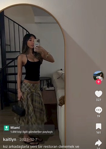 Zara Drapeli Midi Etek - Görsel 6