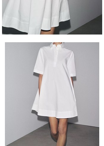 Zara zw collection siyah renk elbise - Görsel 3