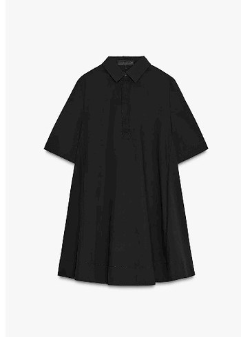 Zara zw collection siyah renk elbise - Görsel 4