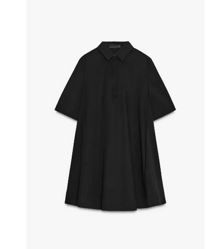 Zara zw collection siyah renk elbise - Görsel 4