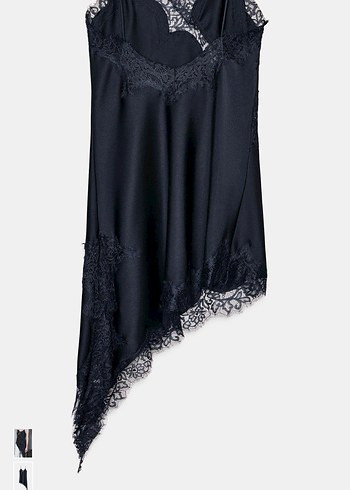 Zara Asimetrik Dantel Detaylı Kadın Elbise - Görsel 2