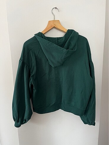 Koton Koton Balon Kollu Fermuarlı Sweatshirt