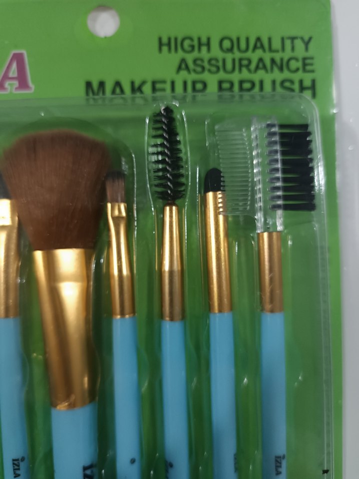 Turkuaz Renkli 8 Parça Makyaj Fırçası Seti - Görsel 2