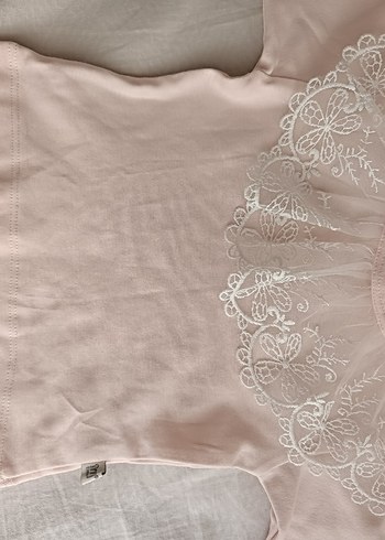 Kız Çocuk Dantel Nakışlı Bady - Görsel 2