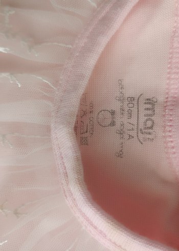 Kız Çocuk Dantel Nakışlı Bady - Görsel 3