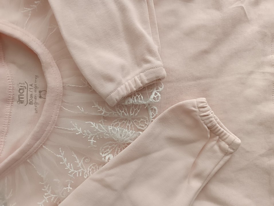 Kız Çocuk Dantel Nakışlı Bady - Görsel 5