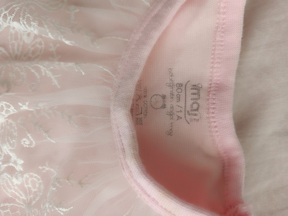 Kız Çocuk Dantel Nakışlı Bady - Görsel 3