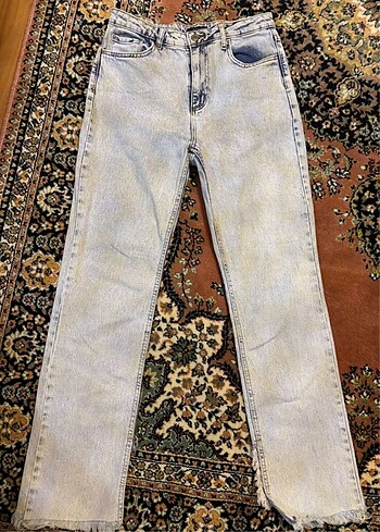 Açık Mavi Yüksek Bel Jeans