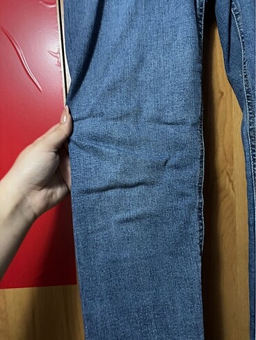 42 Beden lacivert Renk Düğmeli Mom Jeans