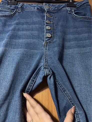 42 Beden Düğmeli Mom Jeans
