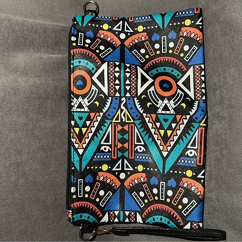 Renkli Clutch Çanta