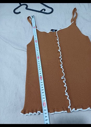 Adil Işık Taba Renk Fırfır Detaylı Bluz - Görsel 3