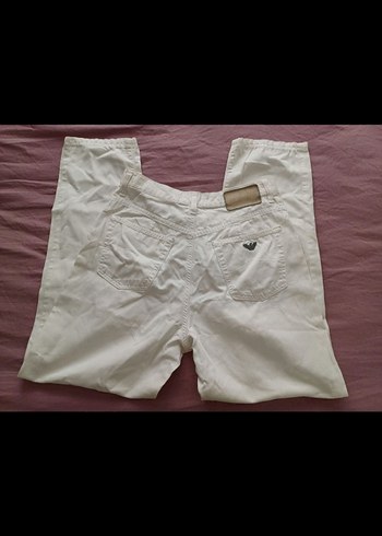 Emporio Armani Beyaz Slim Fit Denim Pantolon - Görsel 7