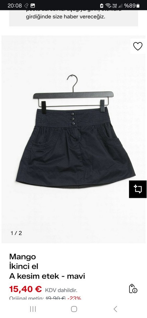 Batik Y2K Cepli Mini Balon Etek - Görsel 5