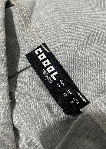 gri kumaş etek - Görsel 2