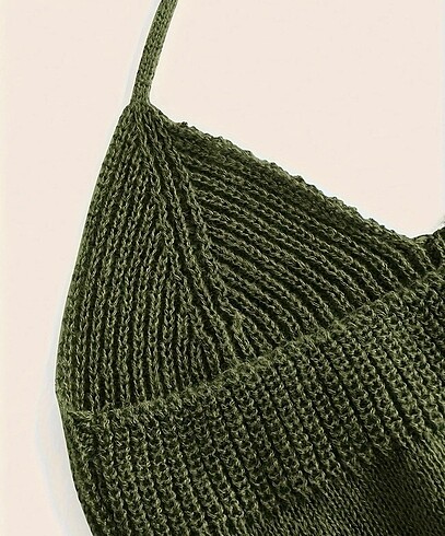 s Beden ÖRGÜ YEŞİL CROP
