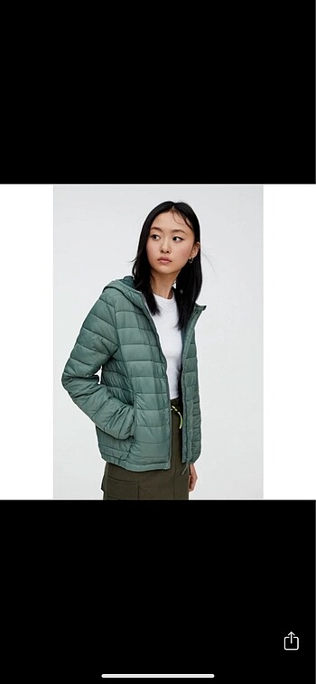 PULL&BEAR YEŞİL YAĞMURLUK