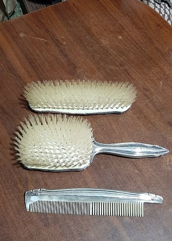 MERAKLISINA ESKİLERDEN NOSTALJİ VİNTAGE... 800 AYAR GÜMÜŞ 3 LÜ - Görsel 5