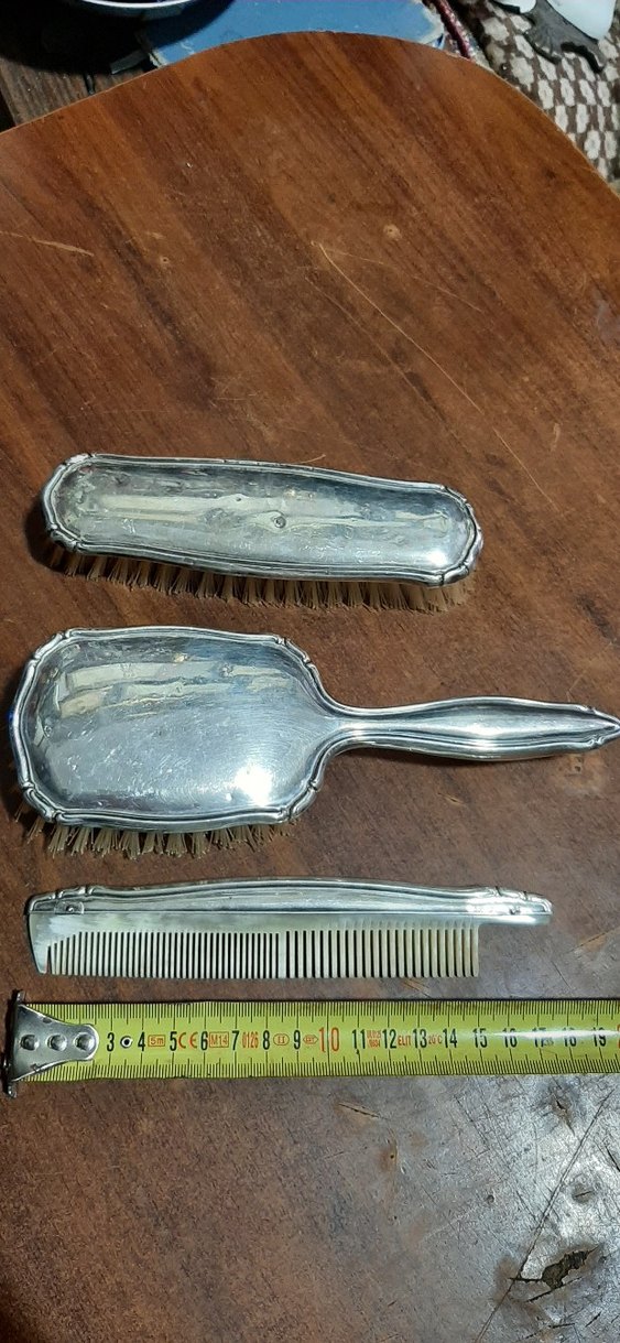 MERAKLISINA ESKİLERDEN NOSTALJİ VİNTAGE... 800 AYAR GÜMÜŞ 3 LÜ - Görsel 2