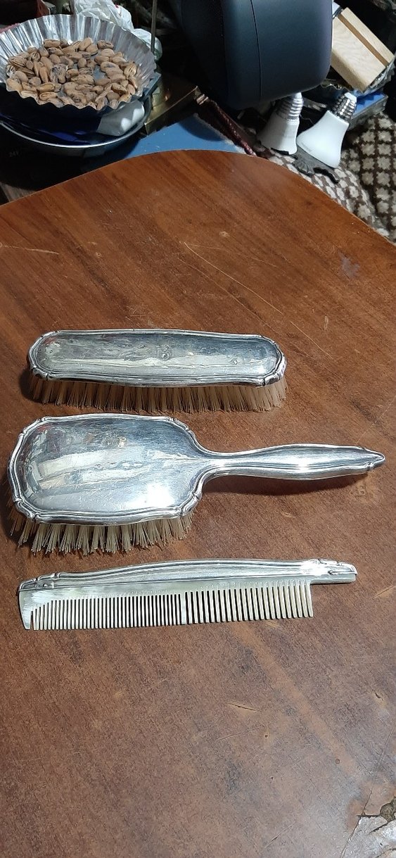 MERAKLISINA ESKİLERDEN NOSTALJİ VİNTAGE... 800 AYAR GÜMÜŞ 3 LÜ - Görsel 4